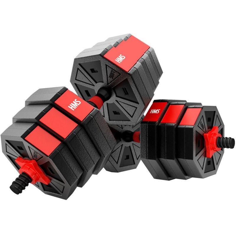 HMS Composite dumbbell SGC20 20kg + barbell póló 17-57-030