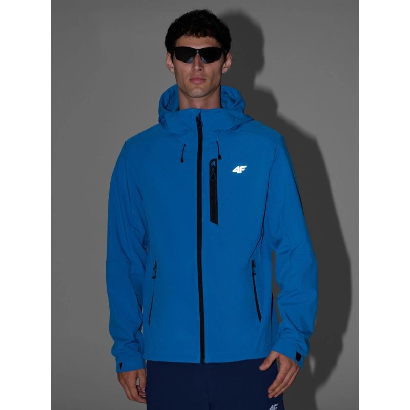 4f Men's windproof softshell jacket with 8000 membrane 4FRAW25TSOFM506-33S Ruházat