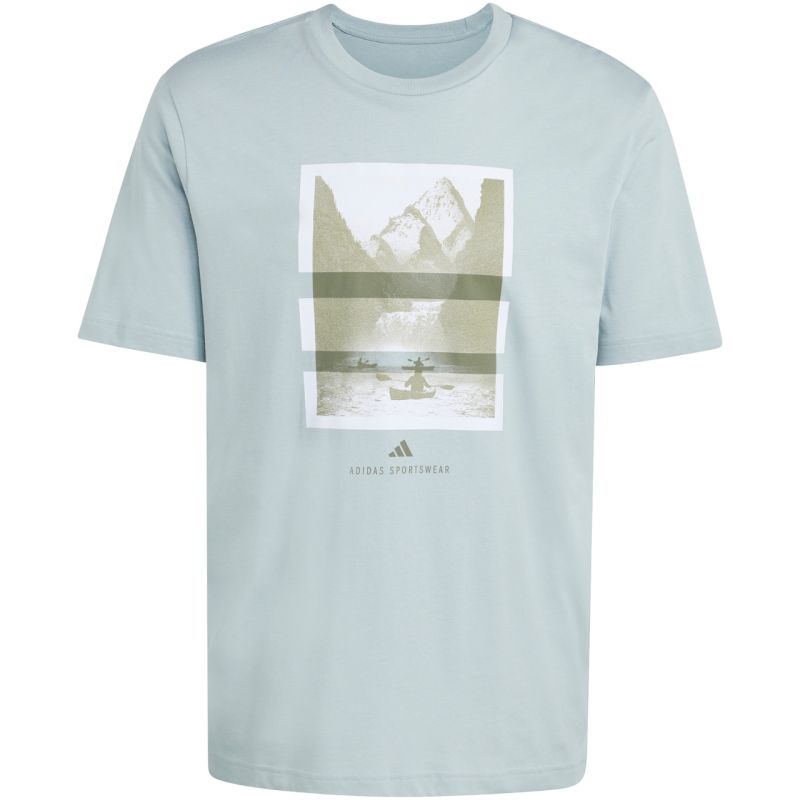 Adidas Men's Outdoor Kayaking Graphic T-shirt menta póló