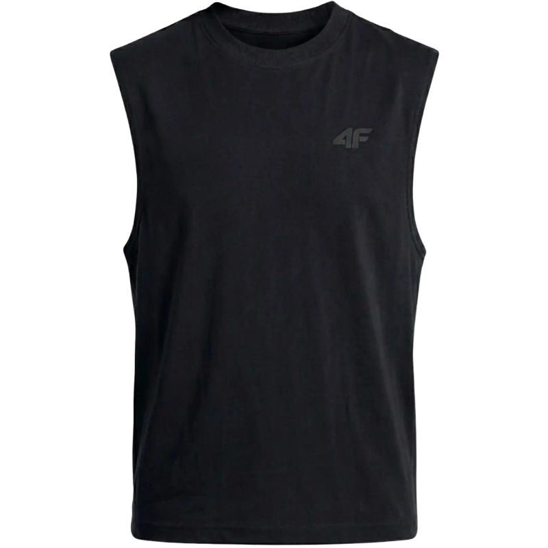 4F Men's T-shirt M306 deep 20S fekete ruházat 4FWMM00TSLEM30620S