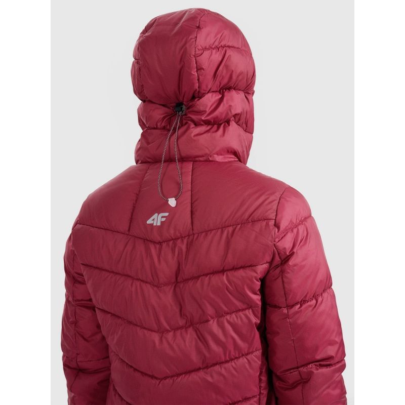Women's down trekking with Primaloft Silver filling 4F 4FRAW25TDJAF0792-60S szürke kabát