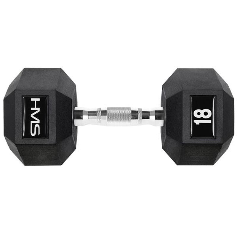 HMS HEX PRO dumbbell 18 kg szürke póló 17-66-118