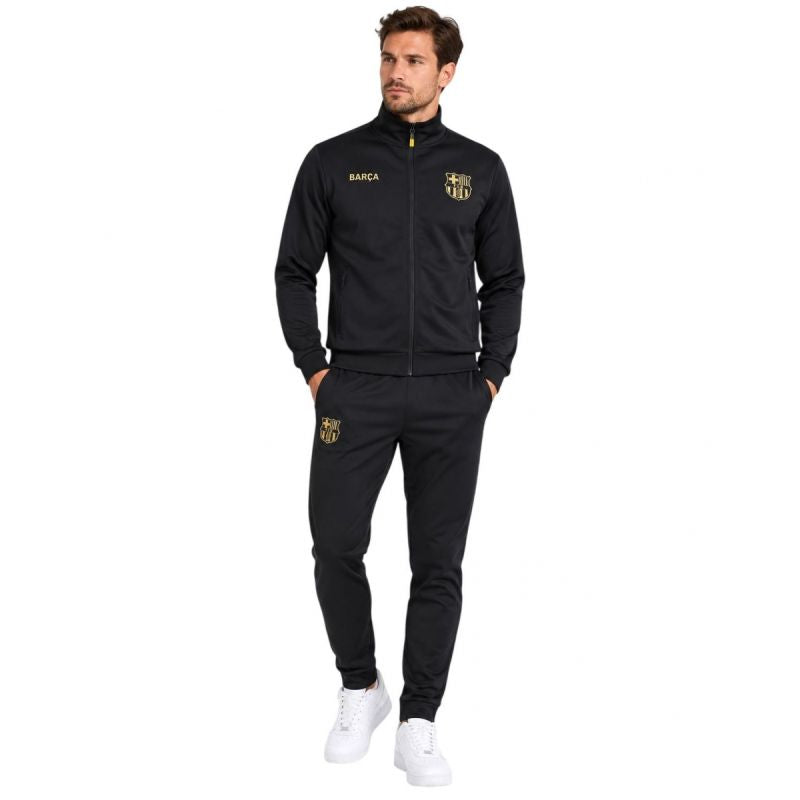 FC Barcelona Men's Tracksuit Barca fekete szett 5002CHNIC