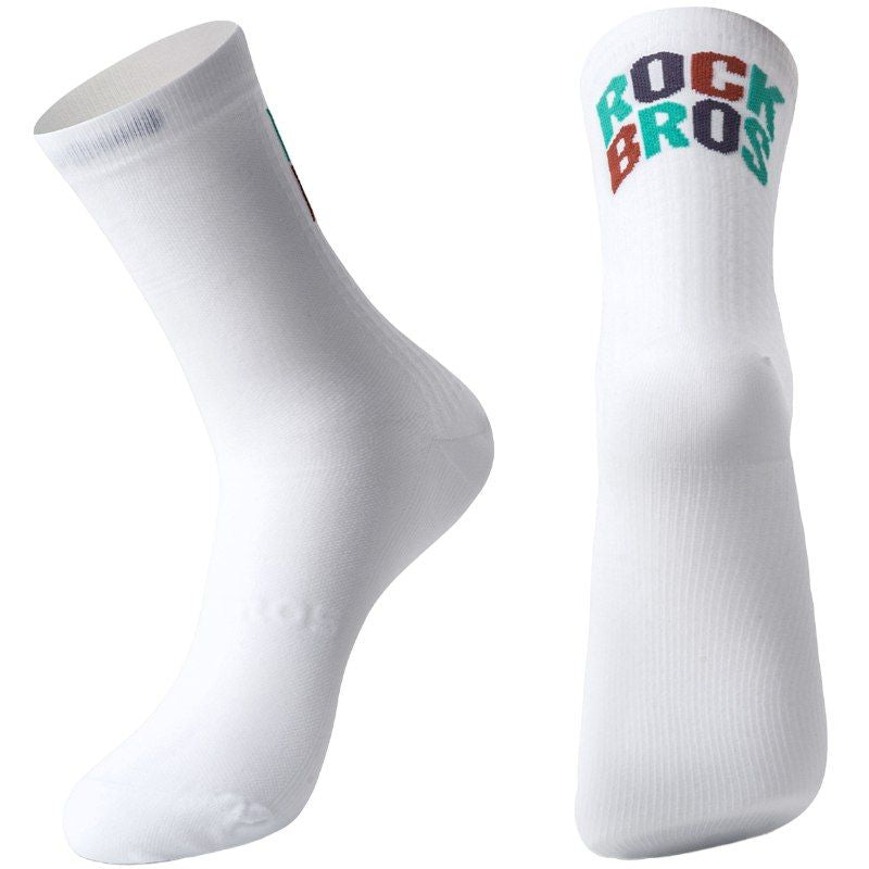 Rockbros sports socks /print fehér zokni