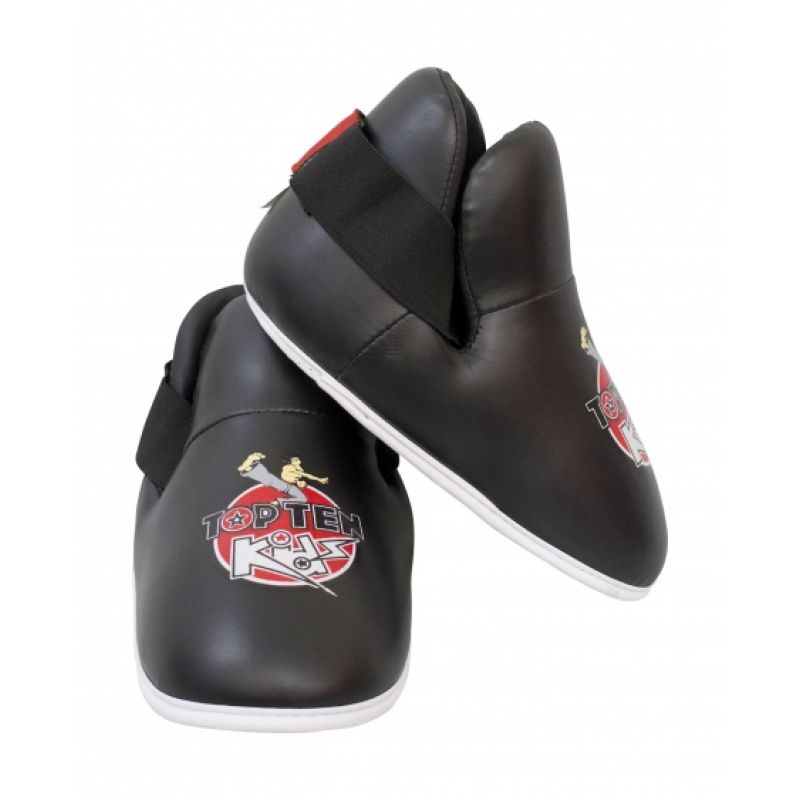 TOP TEN OSTT-KIDS Foot Protectors czerwony protectors and knee pads