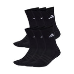 Adidas Cushioned Crew Socks 6 Pairs Black fekete zokni