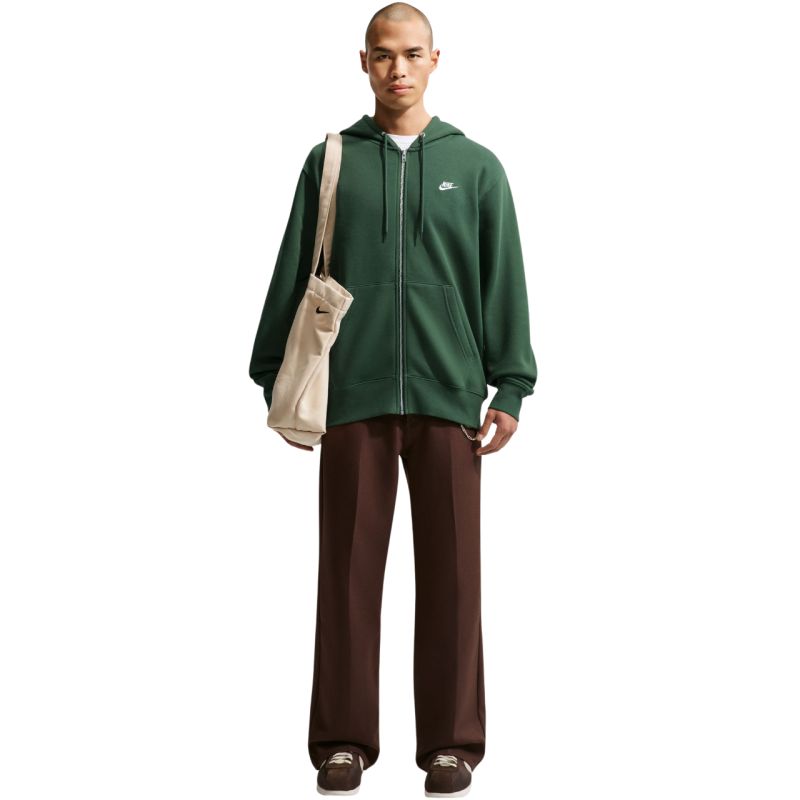 Nike Club BB FZ Hoodie Men's zöld kapucnis pulóver FN3861323