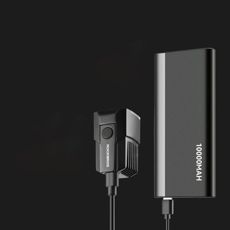 Rockbros Front Bike Light with External Power Supply USB-C - fekete kiegészítő 304004-211800
