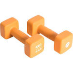 Pure 2 Improve NEOPRENE DUMBBELL SET 2x4KG dumbbell, strength training equipment, training equipment, sets