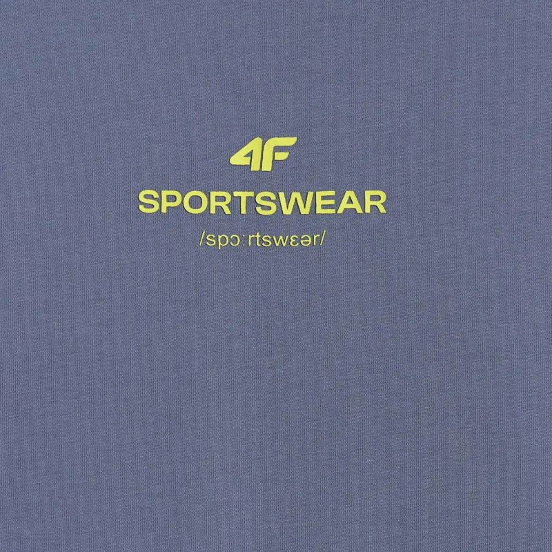 4f Men's T-shirt M2961 denim 4FWAW25TTSHM2961 32S Ruházat