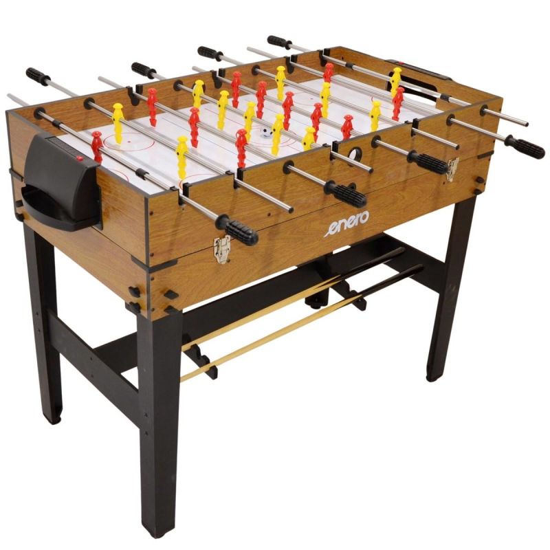 Enero 3-in-1 WOODEN TABLE FOR FOOTBALL, BILLIARDS, AIR HOOKUP fekete table games, tables
