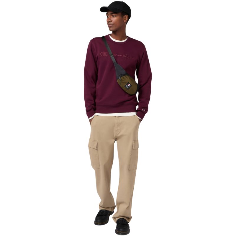 Champion Crewneck Sweatshirt 220272 RS522 bordó kapucnis pulóver