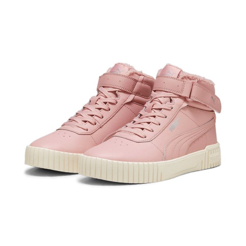 Puma CARINA 2.0 MID WTR women's winter shoes insulated sneakers made of eco-leather pink (385852-04) Cipő