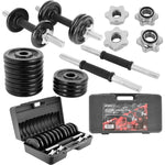 Enero CAST IRON DUMBBELL 15 KG (2x7.5 KG) FIT CASE dumbbell, strength training equipment, training equipment