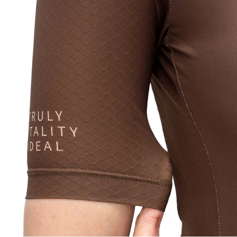 Rockbros 15110007003 TVI Sleeve Cycling Jersey - Brown barna póló 15110007003-211720
