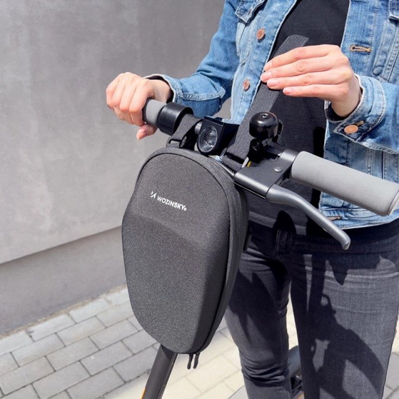 Wozinsky Waterproof Scooter Handlebar 4L ( ) fekete táska WSB1BK