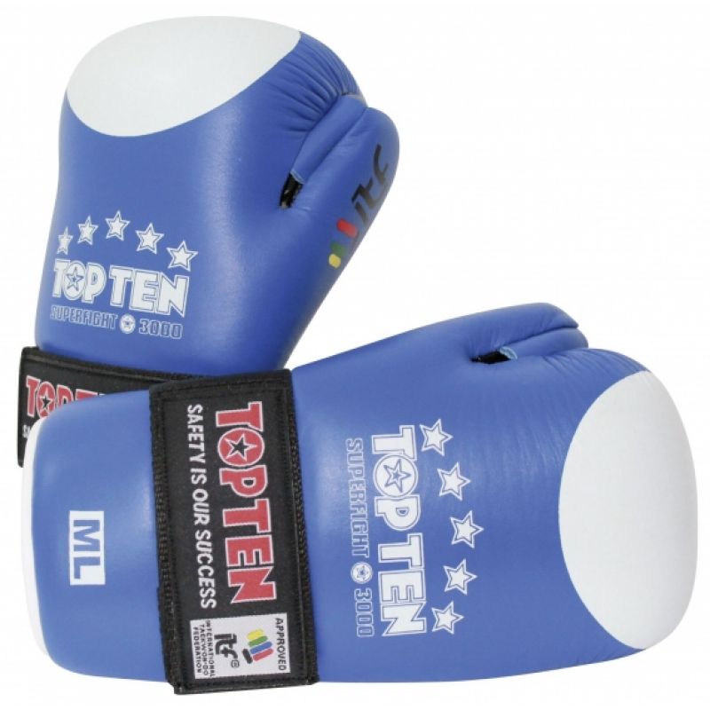 TOP TEN ROTT SUPERFIGHT 3000 ITF Open Gloves czerwony+m/l kesztyű