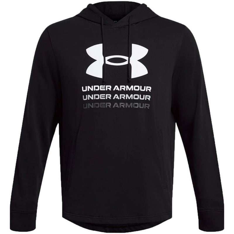 Under Armour Men’s UA Rival Terry Graphic Hoodie 1386047 fekete férfi kapucnis pulóver 140611_M