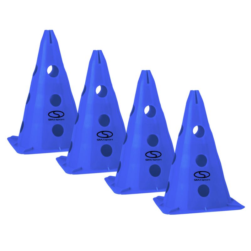 Set of 4 training cones - 30 cm blue / PT4-13H-B kék edzéssegítő