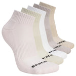 Skechers 5pk Unisex 1/2 Terry Qtr Crew Pink