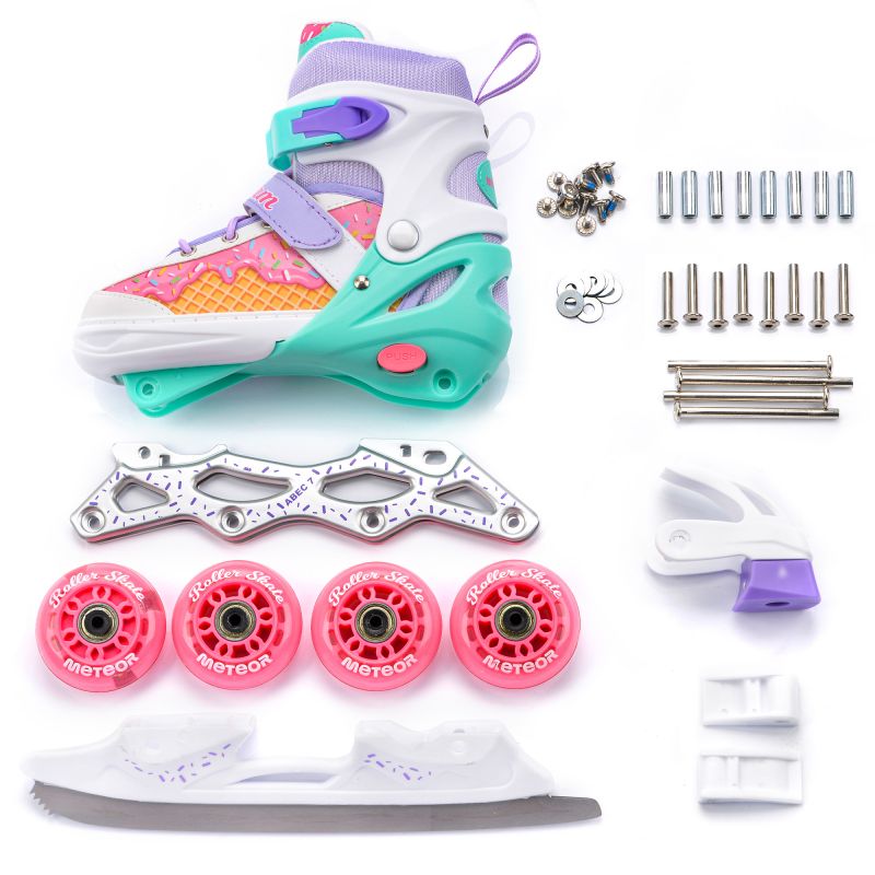 Meteor 4in1 Cream M 34-37 roller skates uniw görkorcsolya