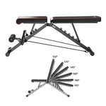 HMS L1217 Adjustable Folding Cable Exercise Bench edzőfelszerelés 17-53-014