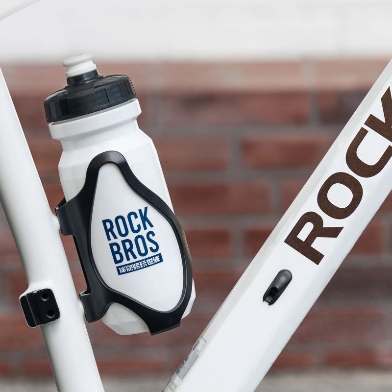Rockbros LK24-H018 bottle holder plastic basket - black czarny water bottles, training equipment