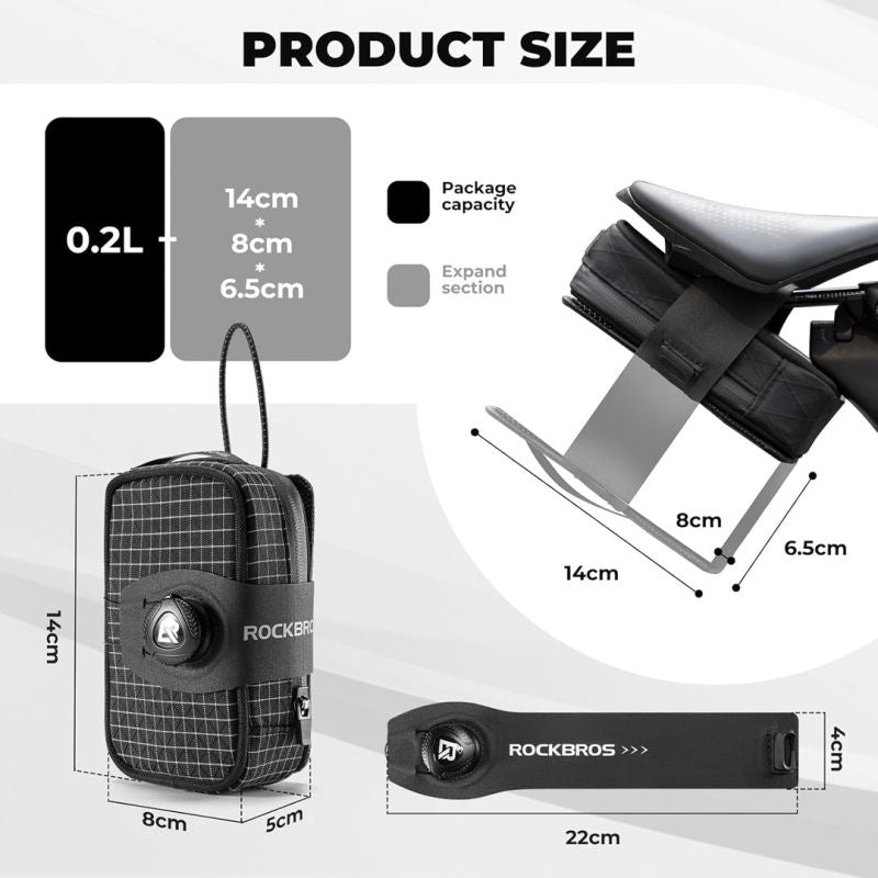 Rockbros bicycle saddle bag