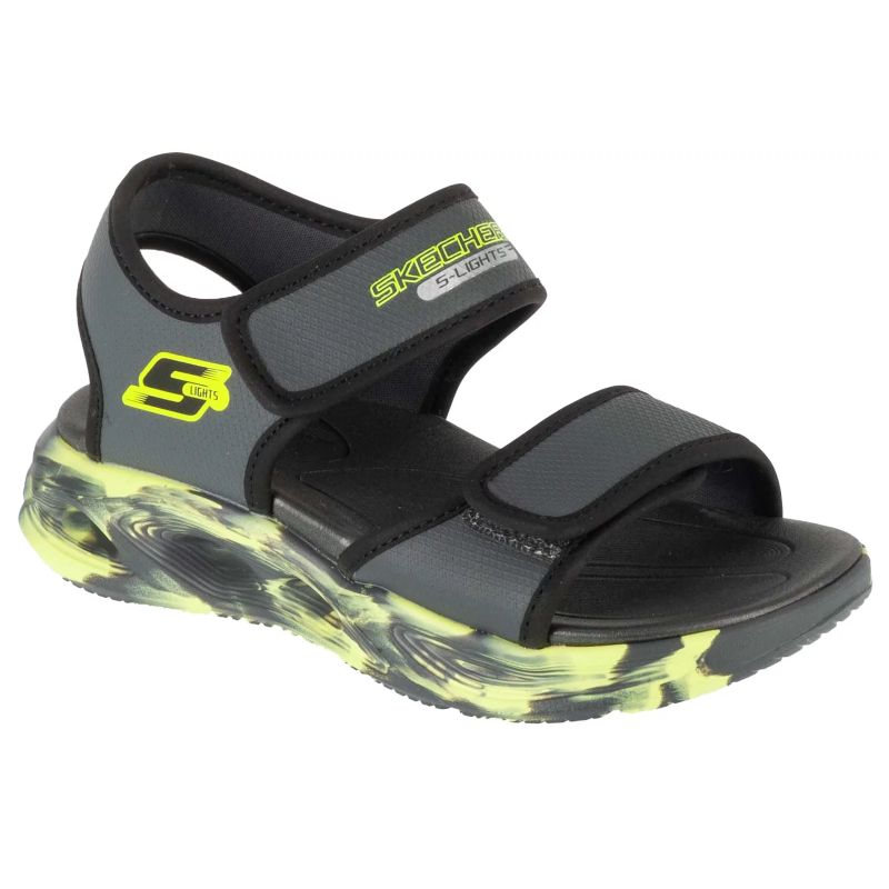 Skechers S-Lights: Sola Glow Sandal - Fusion Brights 407032L-CCBK Gray 28 General