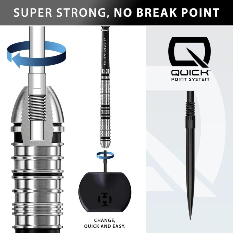 Harrows SUPERGRIP QP TAPERED 90% steeltip darts Egyéb
