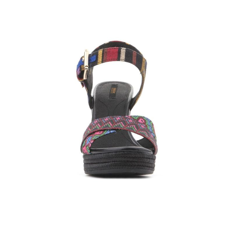 Geox W D82P6G 000AW C0042 wedge színes utcai cipő