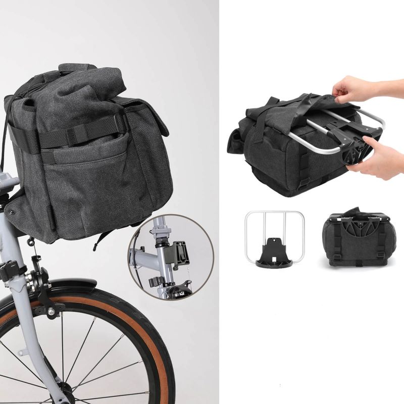 Rockbros H46 Backpack Saddlebag Handlebar - Gray szürke táska 304004-211978