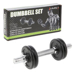 HMS Threaded dumbbell SG01 7 kg fekete edzőfelszerelés 17-59-123