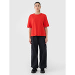 Women's regular waffle knit T-shirt 4F 4FRSS25TTSHF2651-62S póló