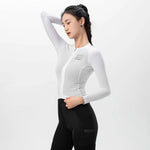 Rockbros 15110012004 ROAD TO SKY Women's Cycling Jersey, Long Sleeve, M - White m \ biały póló 15110012003-211581