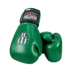 MASTERS FIGHT EQUIPMENT RBT-GREENSTRIKE Leather Boxing Gloves 12 oz Green zöld kesztyű 012310-12