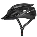 Wozinsky MTB Bike Helmet with Removable Visor and Rear USB Light L - Black czarny védőfelszerelés HT-28VCB-199833