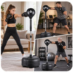 DBX Bushido Standing boxing for adults, adjustable, reflex | fekete labda TLS-NK