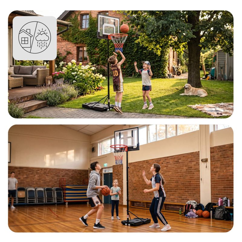 Meteor Denver Freestanding Basketball Hoop 108-210 cm uniw edzőfelszerelés 17903