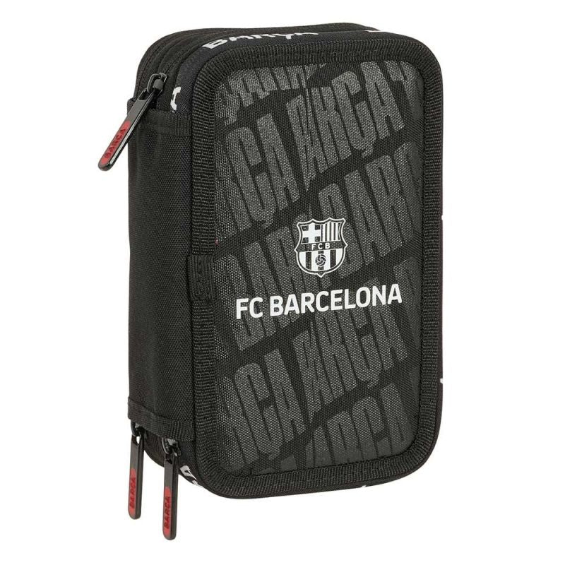 FC Barcelona triple filled pencil case 37 PCS czarny ceruzatartó