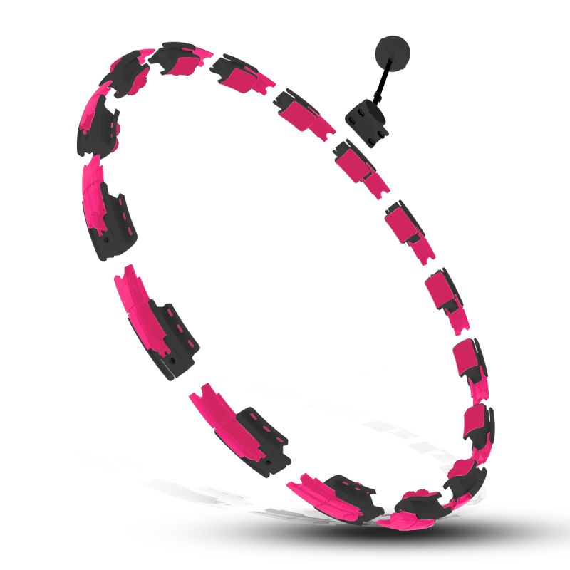 HMS Hhm16 Hula Hop Black/Pink With Magnets And Weight + Counter rózsaszín edzéssegítő 17-44-586