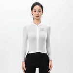 Rockbros 15110012004 ROAD TO SKY Women's Cycling Jersey, Long Sleeve, M - White m \ biały póló 15110012003-211581