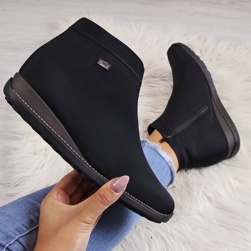 Inny insulated black ankle boots Rieker W 98251-00 női Túracipő