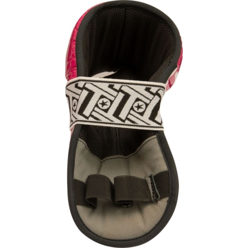 TOP TEN OSTT-PU "SUPERLIGHT PRISM" Foot Protectors (WAKO APPROVED) czerwony+m protectors and knee pads