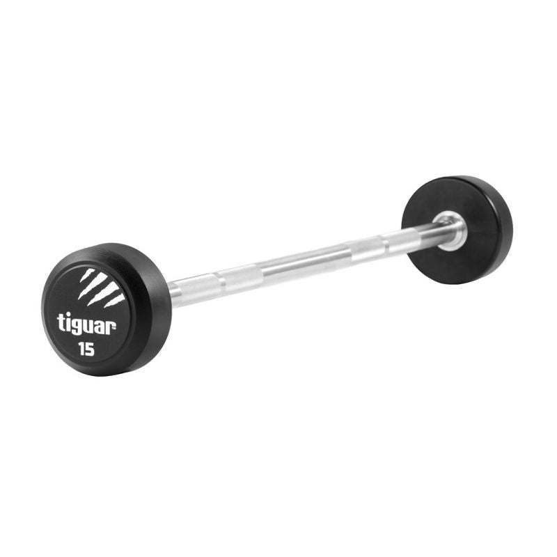 Tiguar Barbell straight PU 15 kg fekete kiegészítő TI-WPBPU015