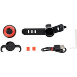Rockbros Q5 Rear Bike Light with Intelligent Stop System - fekete lights, tourist equipment