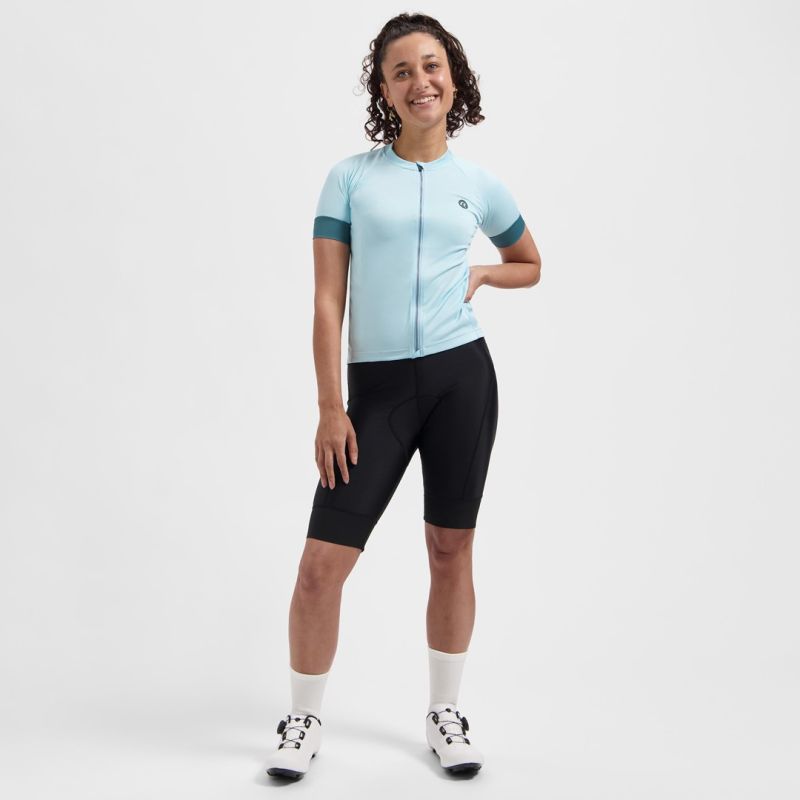 Rogelli Women's MODESTA Cycling Jersey, Light, kék női kerékpáros ruha SIRC2000000.391.M