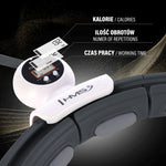 HMS Magnetic Hula Hop Set Black Hhm15 With Counter + Slimming Belt Br163 Red piros szett 17-44-654