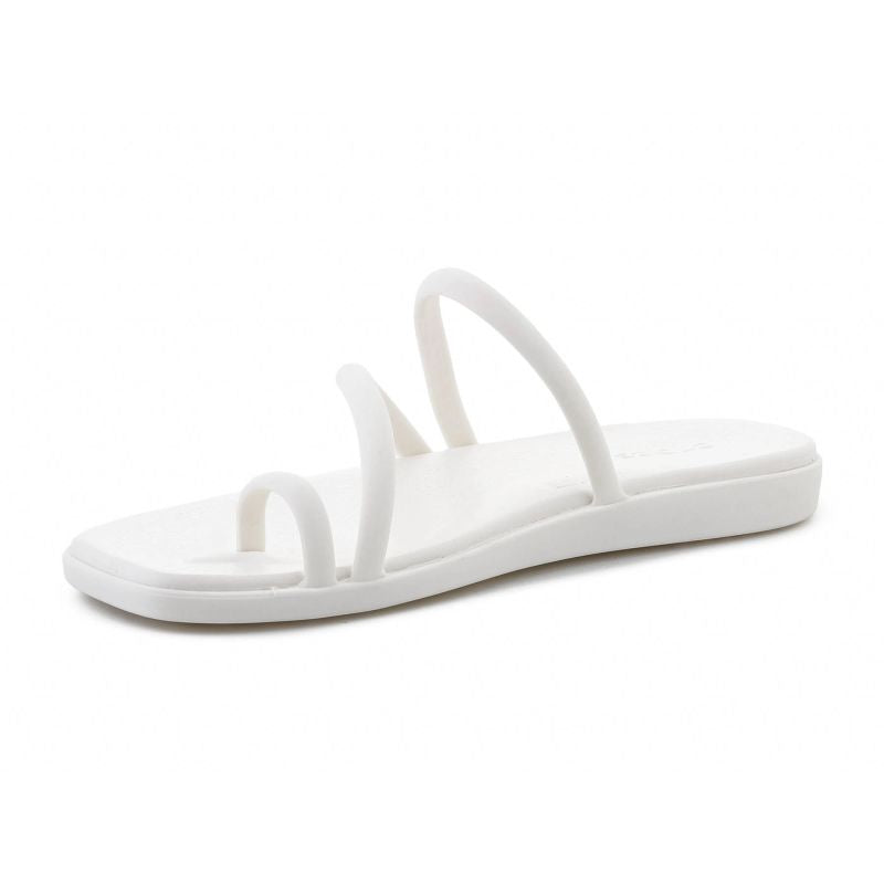 Crocs Miami Toe Loop Sandal In Chalk