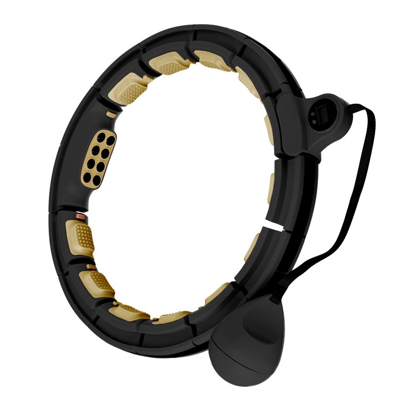 HMS Hhm13 New Hula Hop Black/Gold With Magnets And Weight + Counter arany jibbitz 17-44-574